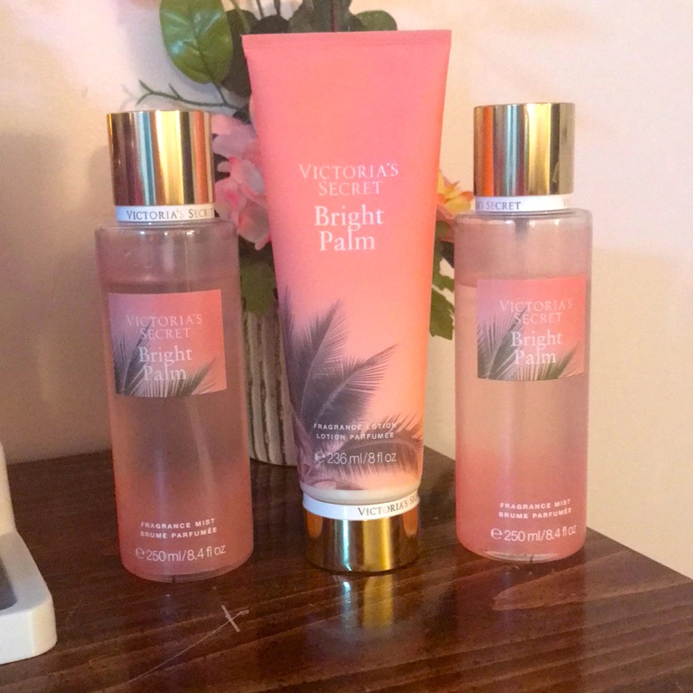 VS Bright Palm Mist and Lotion